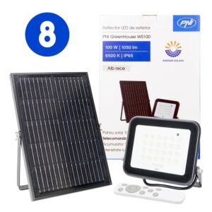 Caja con 8 reflectores LED PNI GreenHouse WS100