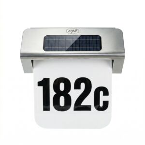 Lámpara solar LED PNI GreenHouse WS20 para iluminación de números de propiedad