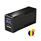 Paquete de SAI SilverCloud SafePC 650AVR, 360 W de potencia y bandera adhesiva incluida.