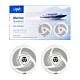 Altavoces coaxiales para barcos PNI BTA500, 100W, 12,7 cm, juego de 2