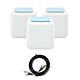 Paquete de sistema de malla Wi-Fi Gigabit PNI GB1200 y cable de red plano CAT7 S/STP 1bc PNI U7015B de 1,5 m