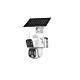 PNI IP452 AOV 2MP y 4G Cámara de videovigilancia de doble lente con panel solar