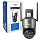 Cámara de videovigilancia PNI House IP578 con Wi-Fi, PTZ, lente dual 8MP + 8MP, zoom óptico 10X