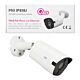 Cámara de videovigilancia PNI IP818J, POE, bala 8MP, luz negra, lente de 2,8 mm, para exterior, blanca