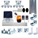 Kit completo de automatización para compuertas autoportantes PNI AP800D, motor, ruedas, fotocélulas, mando a distancia, lámpara, rack de 6 metros,