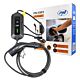Cargador portátil PNI KW3, 16A, 3.5KW, para coches eléctricos, 230V, monofásico, cable tipo 2 y conector IEC62 de 5 pines