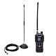 Paquete de estación de radio CB portátil PNI Escort HP 102 multi estándar, 4W, 12V-24V, AM-FM con antena CB PNI Extra 40 con imanes.