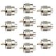 Juego de 10 piezas PNI PL259 enchufe corto para cable RG58 con pin central dorado de 6 mm