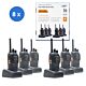 Kit de 6 estaciones de radio portátiles PNI PMR R40 PRO