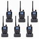 Kit de 6 emisoras de radio portátiles PNI PMR R45 PRO 446MHz, 0,5W, 99 canales programables, 16 PMR y 38 tonos CTCSS y 104 DCS,