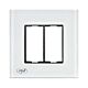 PNI RM101W marco de cristal simple para enchufes PNI