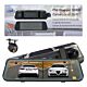 PNI Voyager S2800 UHD 4K 170° Cámara DVR para coche integrada en el espejo retrovisor, 9,66 pulgadas, pantalla táctil IPS, monitor