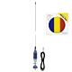 Paquete de antena CB Sirio SUPER 9 con mariposa, 155 cm de longitud y bandera adhesiva