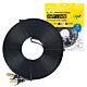Cable de red plano CAT7 negro